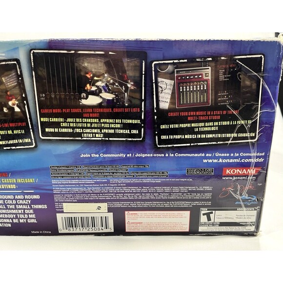 Rock Revolution 2008 Konami PlayStation 3 Drum Set Bundle New Open Box Complete - Picture 13 of 15